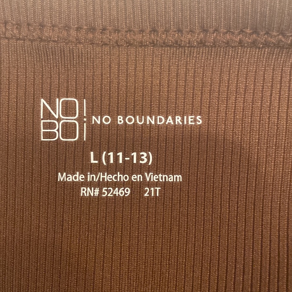Brown ribbed tank top- soft and comfy- LG NEW - Picture 3 of 4
